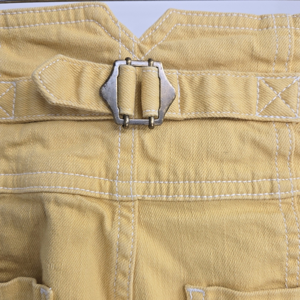 Ulla Johnson Jeans Lou Mustard Button Fly Flare - Picture 10 of 16